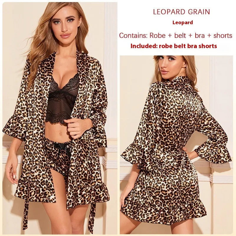 Women’s Striped Love Nightgown Set – Cute & Comfortable Sleepwear