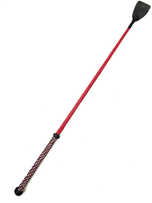 Leather Braided Riding Crop | Durable 27” Performance Whip | Premium Quality