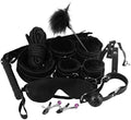 Luxury 10-Piece Couples Intimacy & Roleplay Accessories Kit – Premium Bondage Game Set