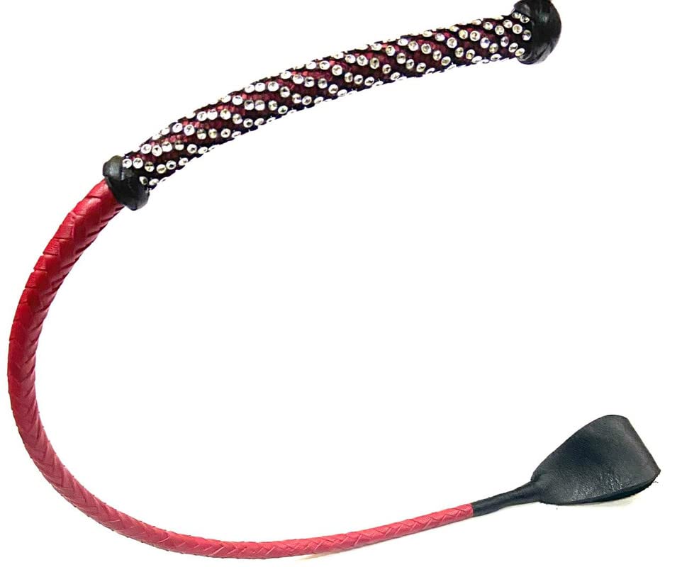 Leather Braided Riding Crop | Durable 27” Performance Whip | Premium Quality