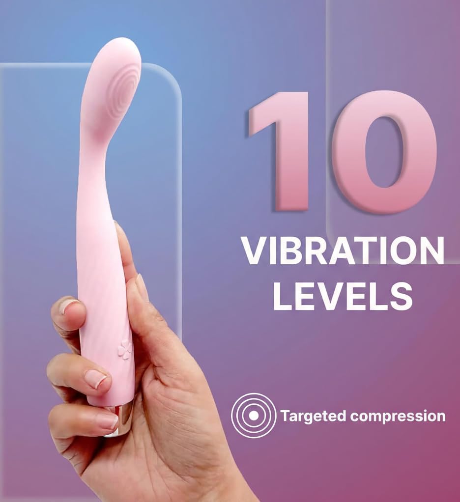 Rechargeable Full Body Massager | Wireless Handheld Pain Relief Device | 10 Modes | Silicone Build