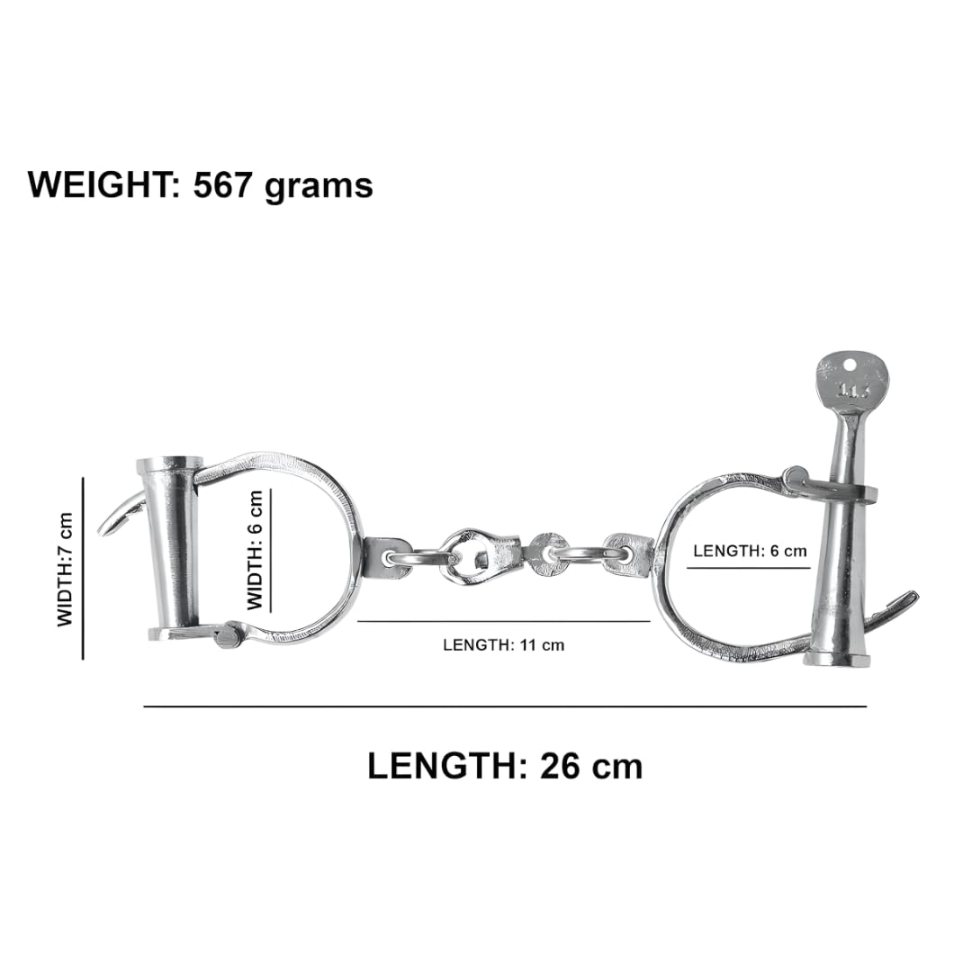Heavy Duty Leg Cuff | Carbon Steel | Stage & Costume Accessory (Black)