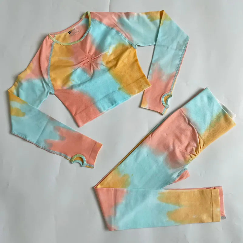 Seamless Tie-Dye Activewear Set