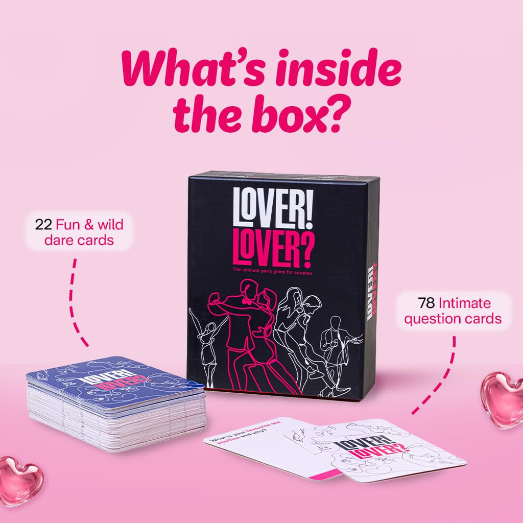 Lover Lover Couples Date Night Card Game – 100 Romantic Questions & Dares (5 Categories)