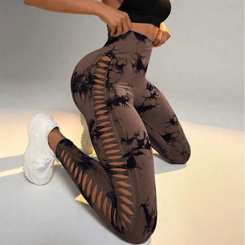 Tie-Dye High Waist Seamless Leggings | Butt-Lift Yoga & Gym Pants for Women