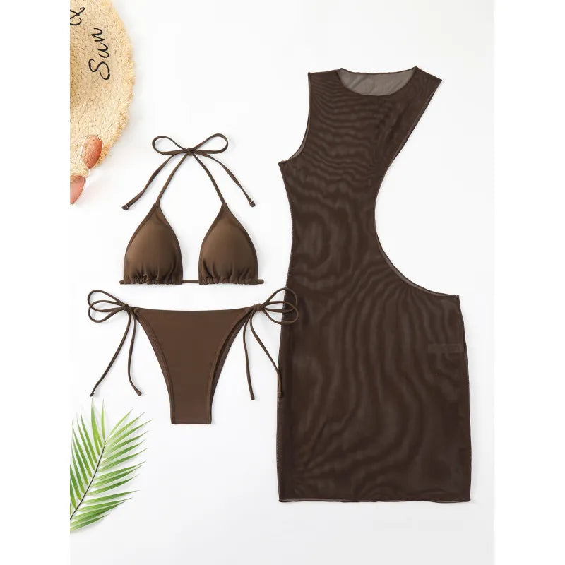 Women’s 3-Piece Bikini Swimsuit Set